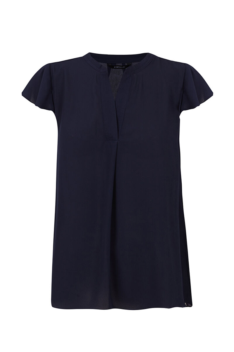 Blusa com mangas franzidas - Amarela