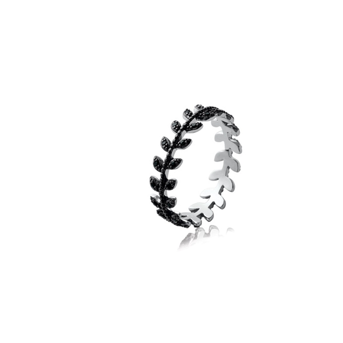 Bague argent femme LAURIER - Bijoux Lorenzo R