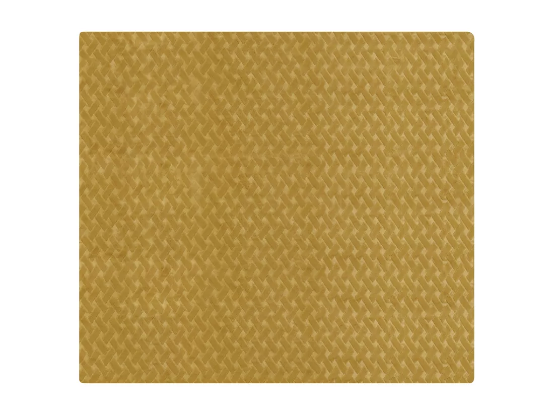 Couvre-lits SITAPUR Fourrure synthétique 200 x 220 cm Moutarde