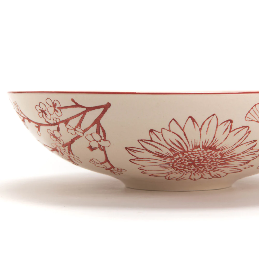 Pasta bol rouge Zélie (lot de 2) Amadeus