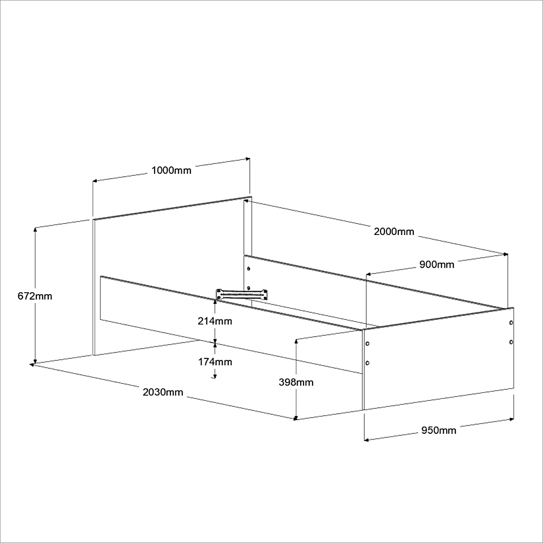 4-teiliges Kinderzimmer-Set PIROUETTE 26 - weiß