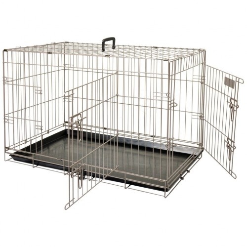 gaiola de metal marrom para cães