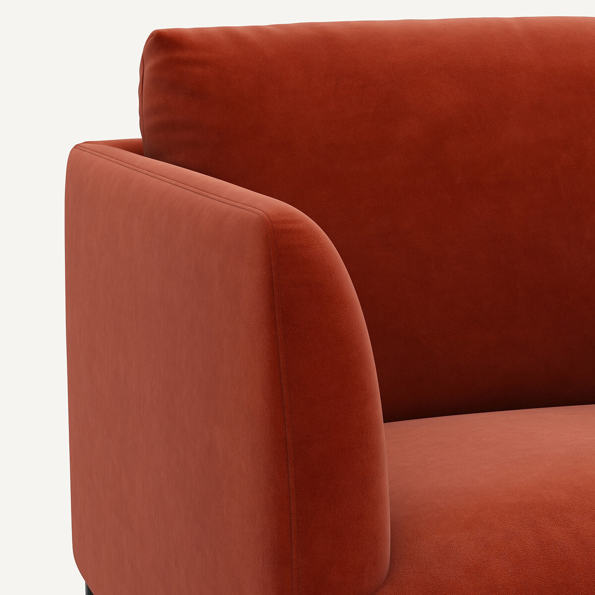 AM.PM<br>Poltrona de veludo, design Oscar E. Gallina