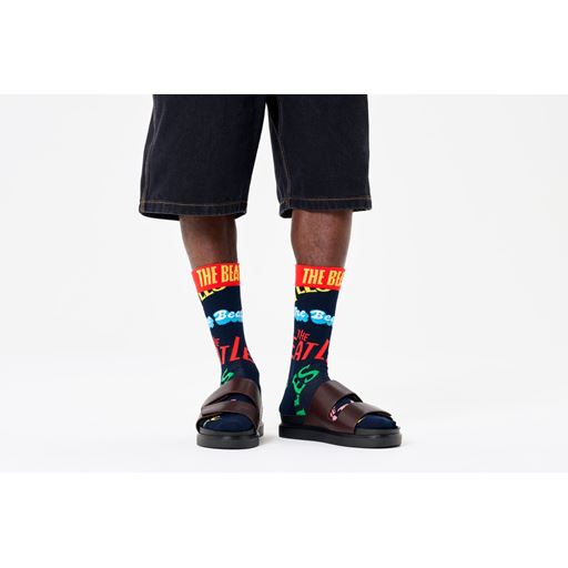 Happy Socks Beatles In The Name Of Strømper, Navy, 41-46