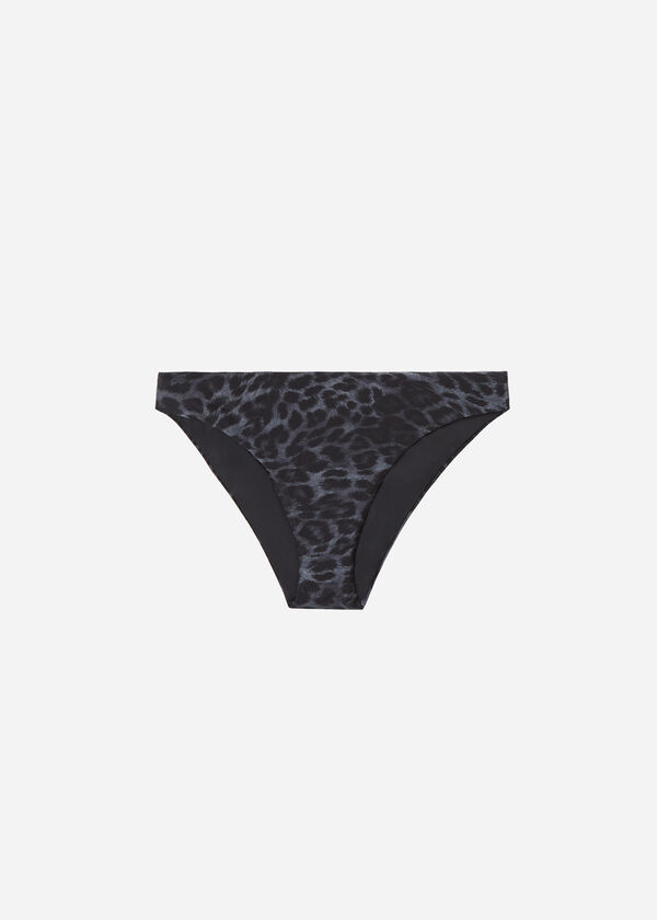 Cueca de Biquíni com Padrão Animal Daloa