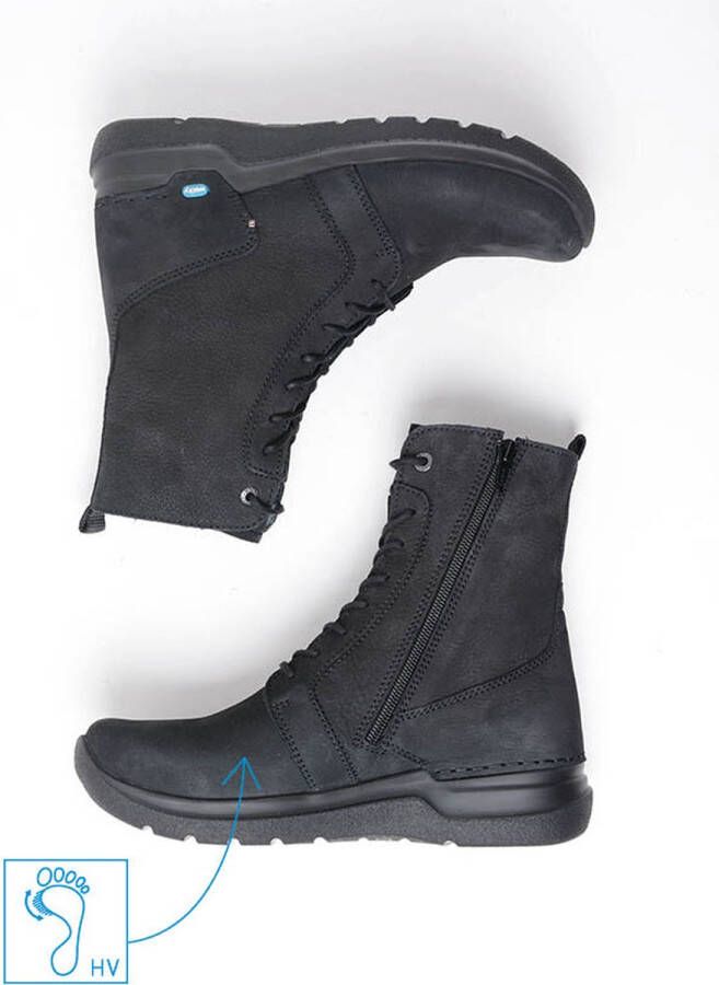 Wolky Viper HV Dames Veterboot 0663210-000 Zwart