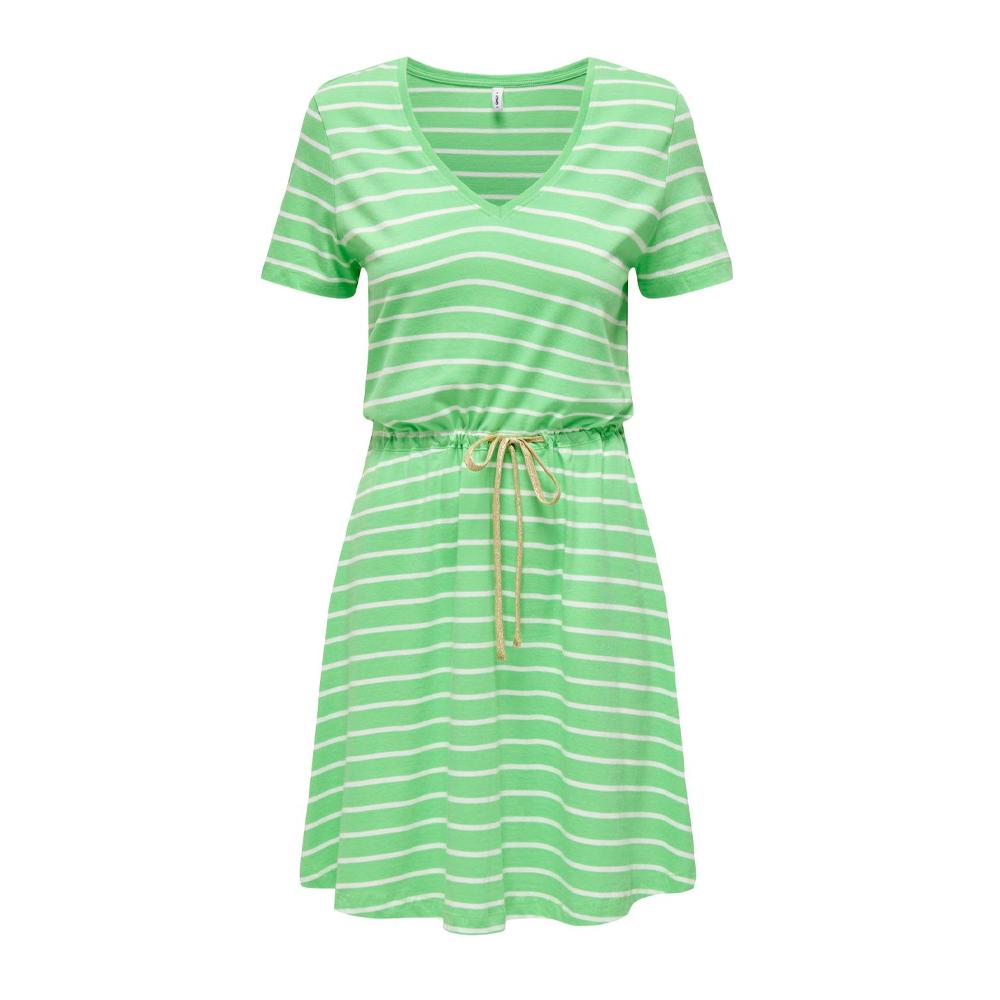 Only Robe à Rayure Vert Femme ONLY 15320317