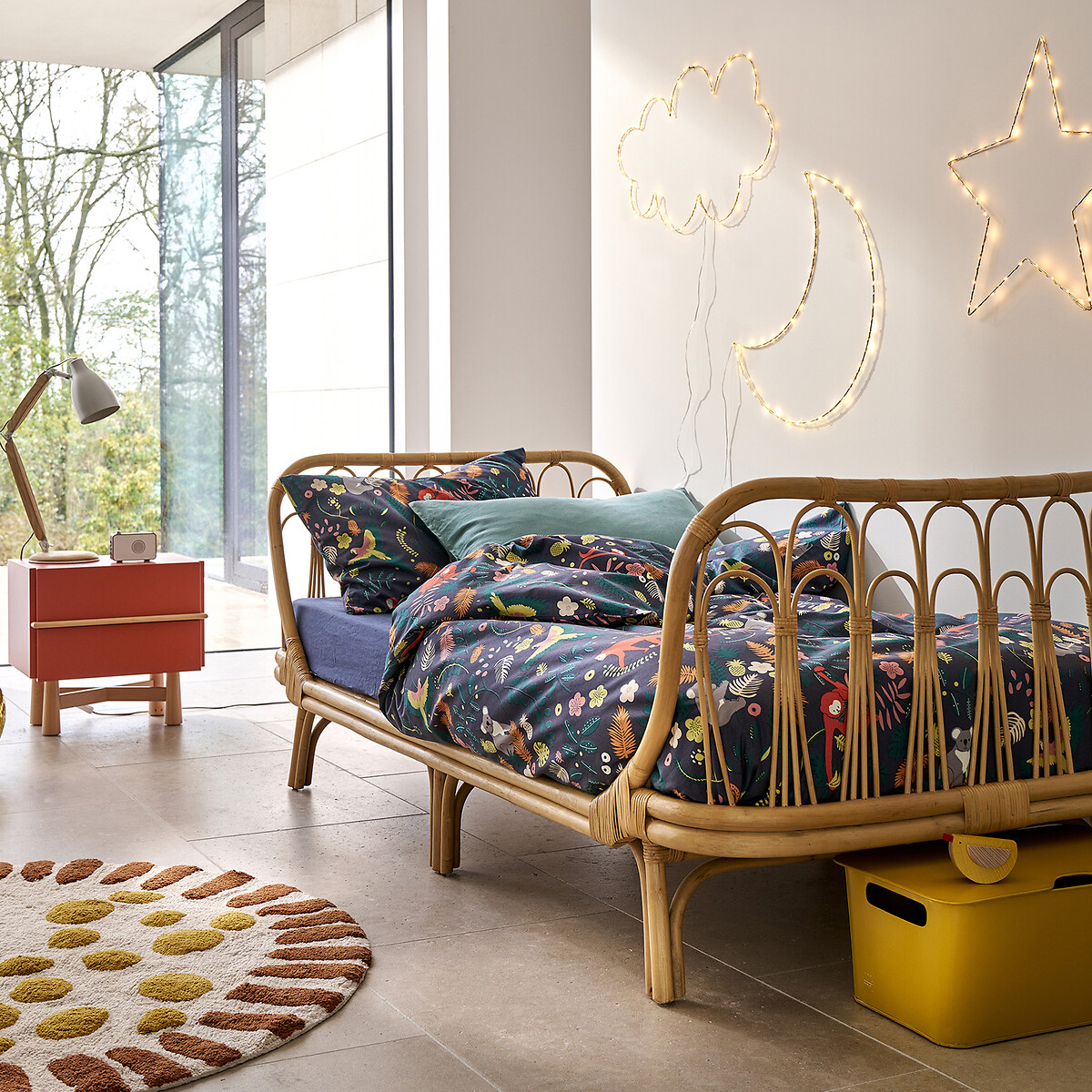 AM.PM<br>Cama infantil de rattan com base, Meïdo