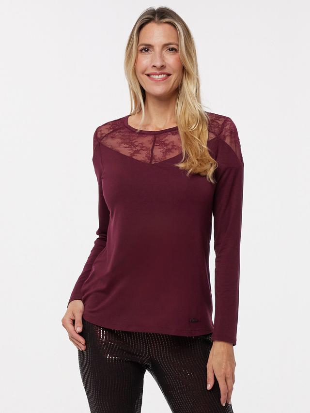 Doppelpack Shirt mit Spitze