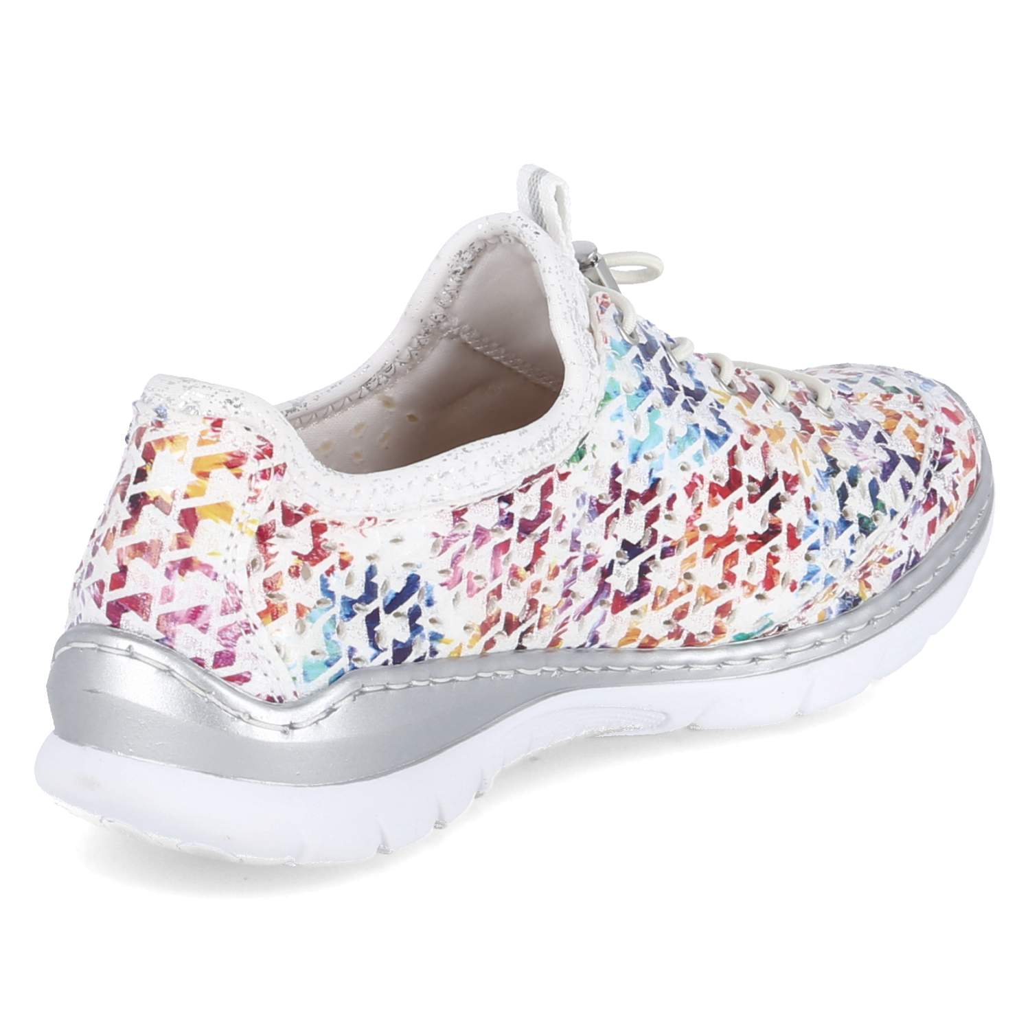 Rieker Slip-On-Sneaker - multi/weiss-silber