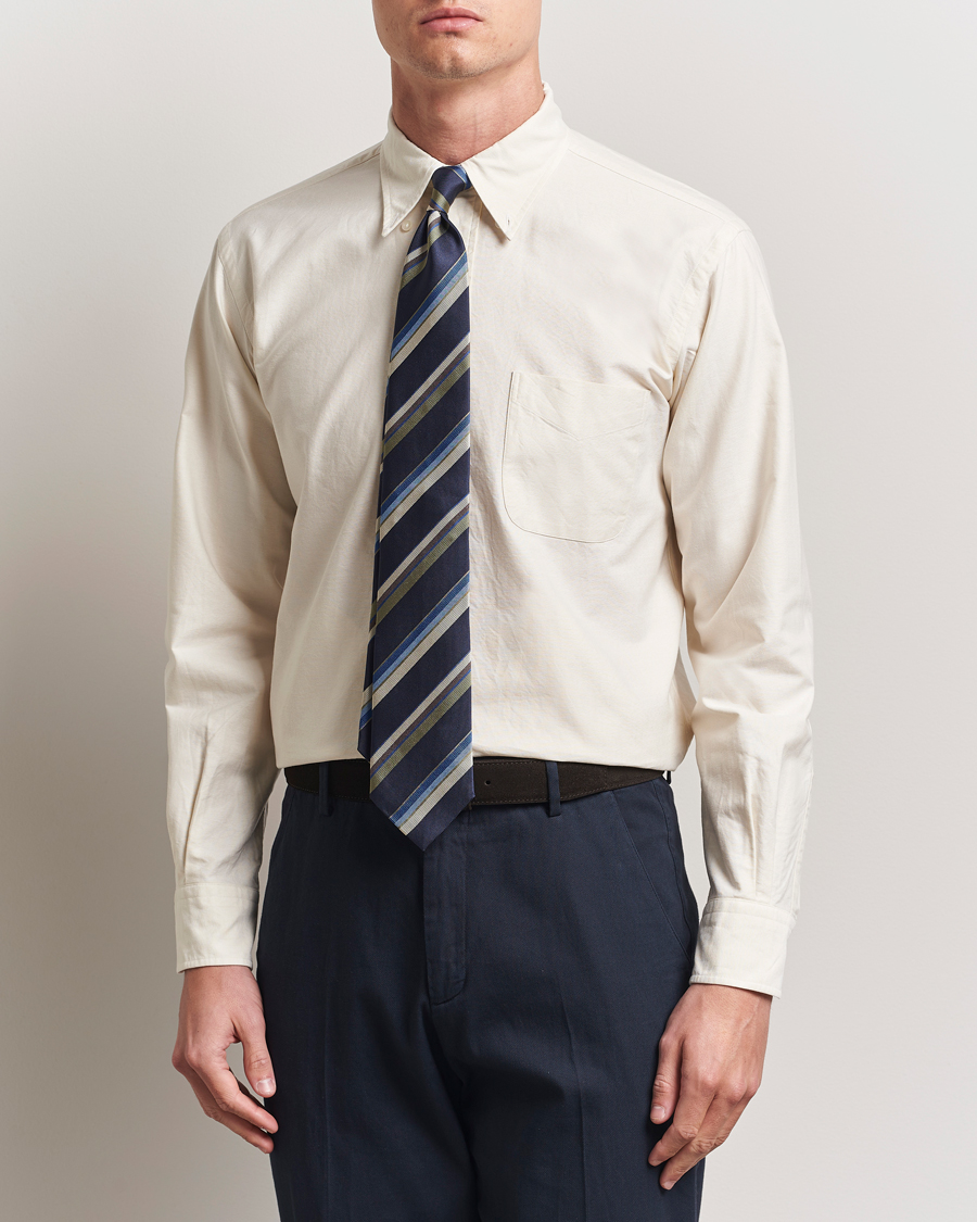 Kamakura Shirts Vintage Ivy Oxford Button Down Shirt Beige