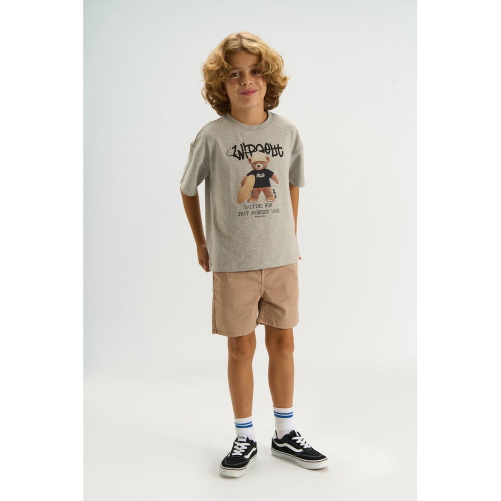 Køb The New Light Grey Melange Tnteddy Os S_S Tee
