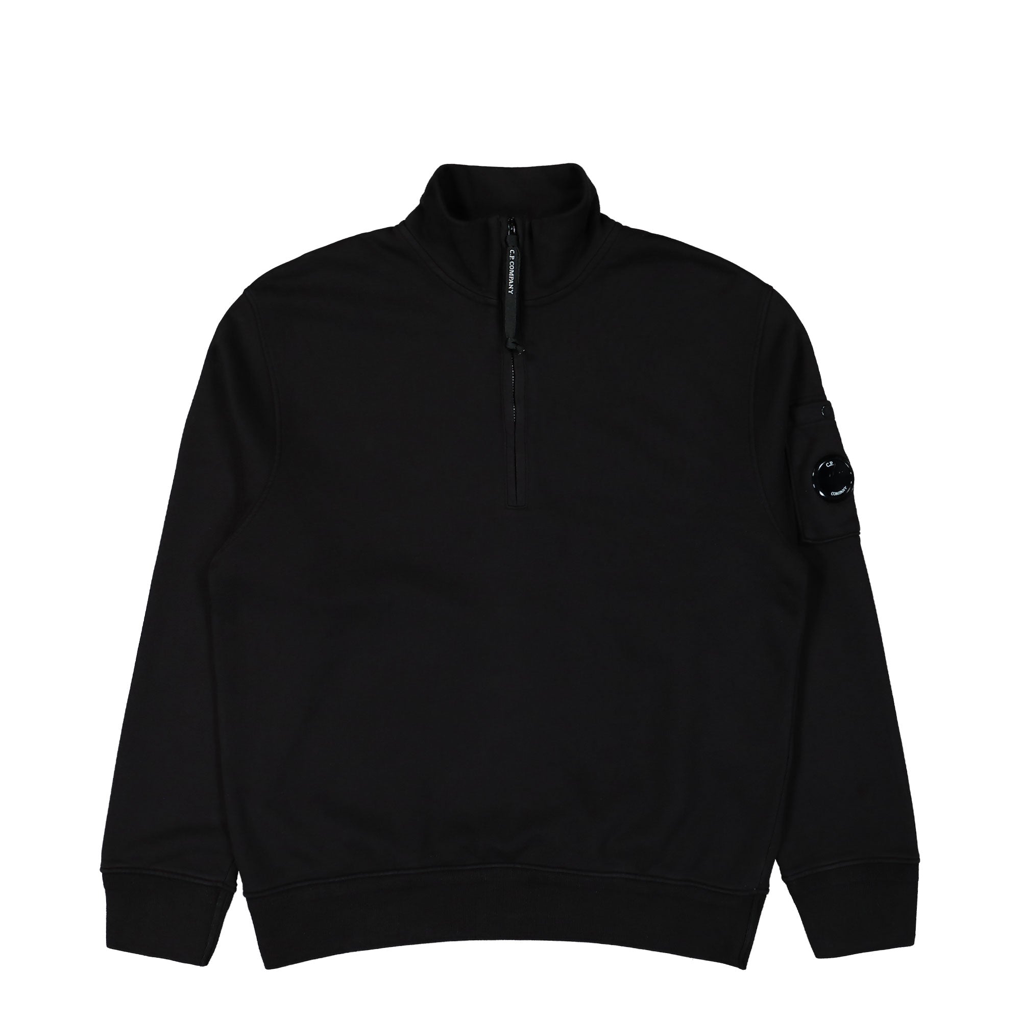 C.P. Company<br>Cotton Diagonal Fleece Half Zip Sweatshirt