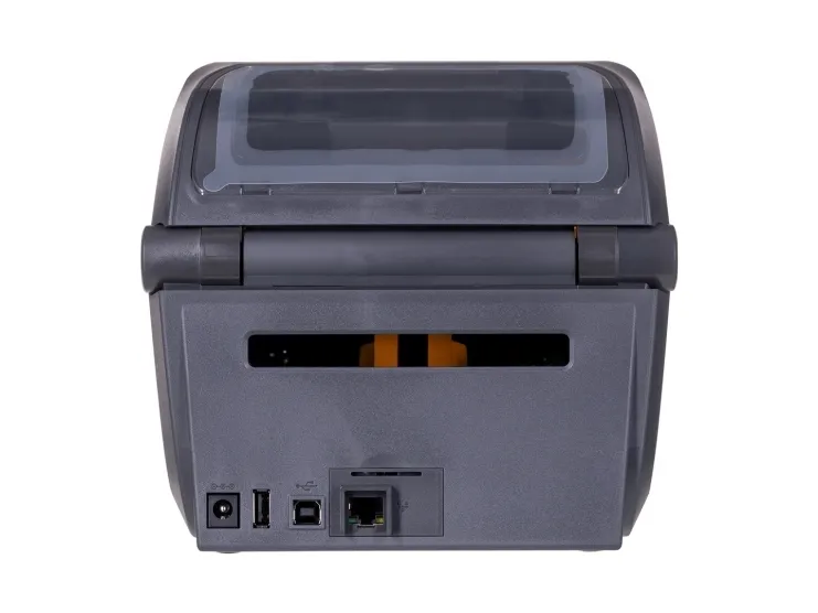 Zebra ZD421t - Etiketprinter - termo transfer - Rulle (11,2 cm) - 300 dpi - op til 102 mm/sek. - USB 2.0, USB vært, LAN - grå