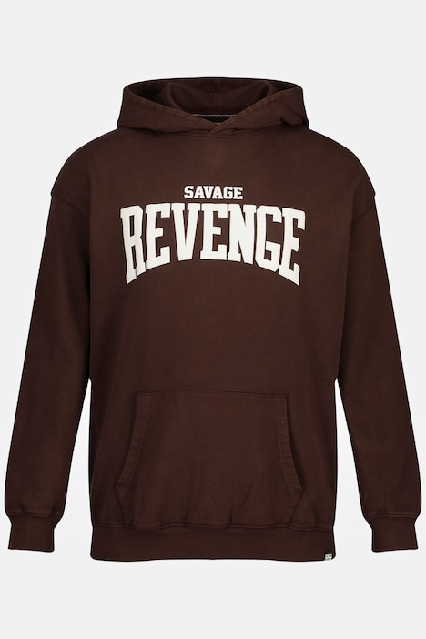 STHUGE Hoodie, oversized, acid washed, Brustprint, bis 8 XL