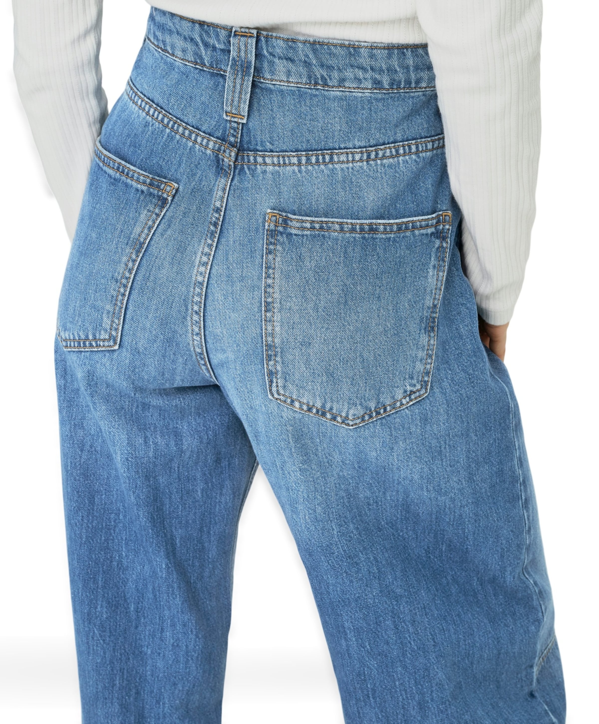 Only ONLFRANKIE HW ANK BARREL DNM DOT548 dames jeans blauw