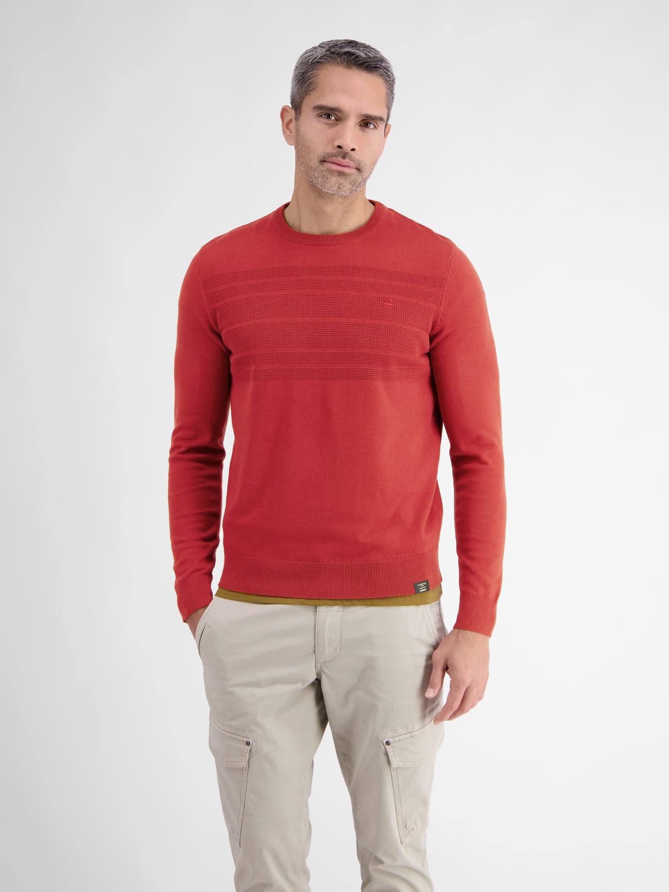 Strickpullover tonal gestreift