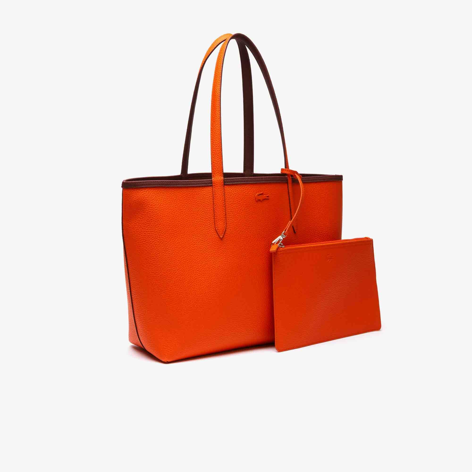 Zweifarbige Damen-Tote-Bag ANNA zum Wenden Taschen - Rot - Lacoste - Damen