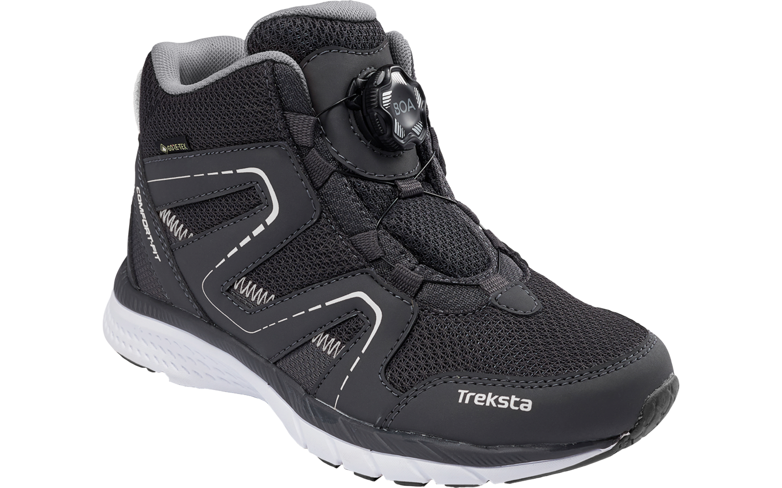 Treksta Oxxy Mid Boa GTX Kinderschuhe schwarz/orange
