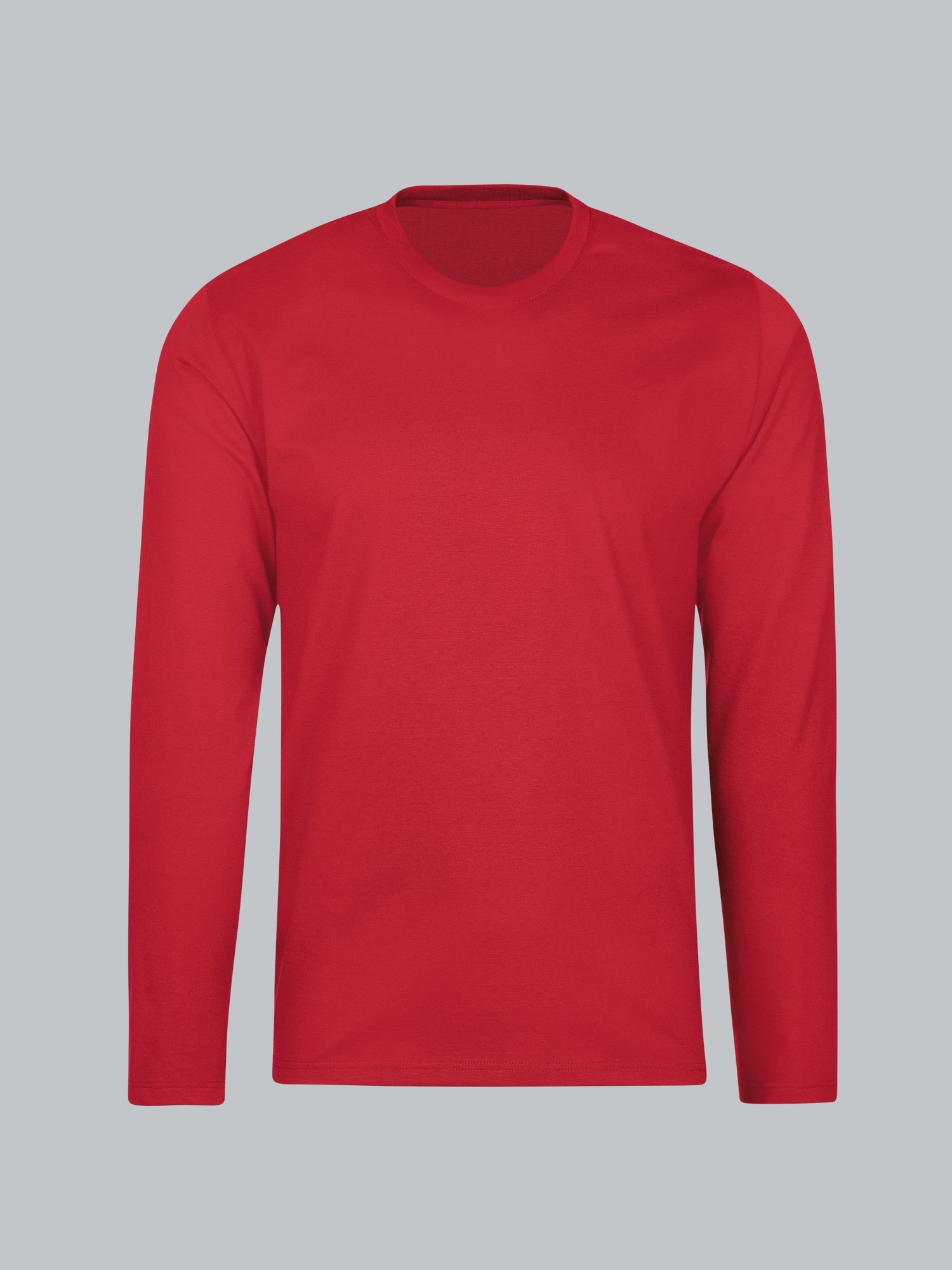 Langarmshirt aus 100% Baumwolle Kirsch