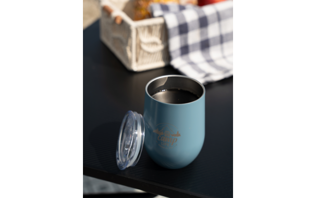 Camplife Edelstahl Thermo-Trinkbecher mit Deckel 360 ml