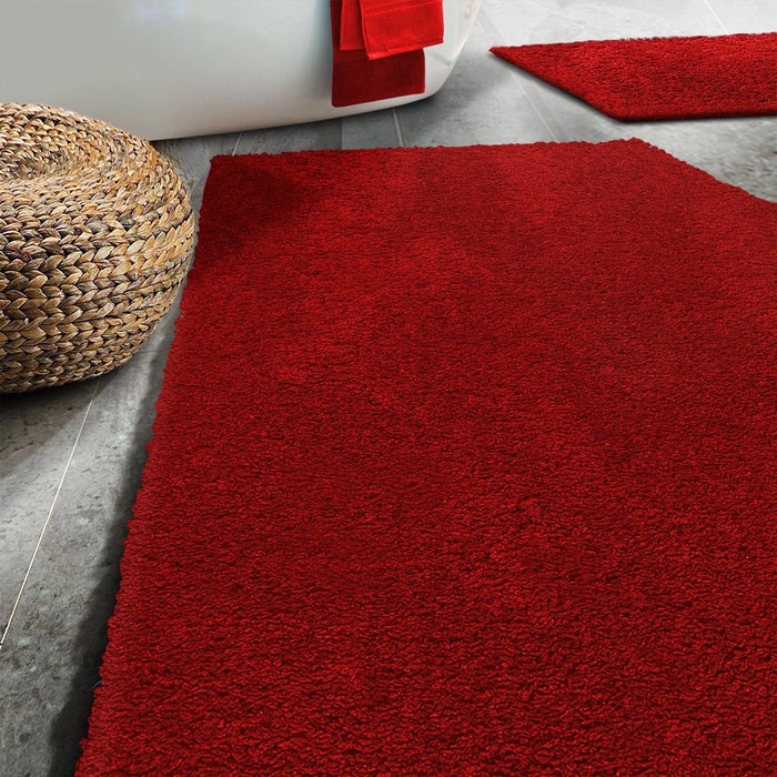 Sky Soft Badmat - Rechthoekig - Antislip achterkant - Rood / 50 x 60 cm