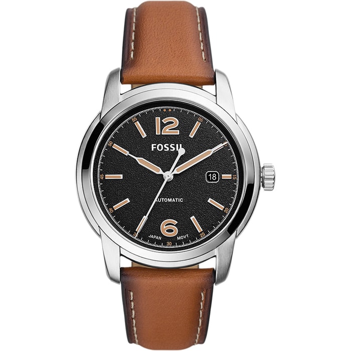 Montre - Acier inoxydable & cuir - Homme