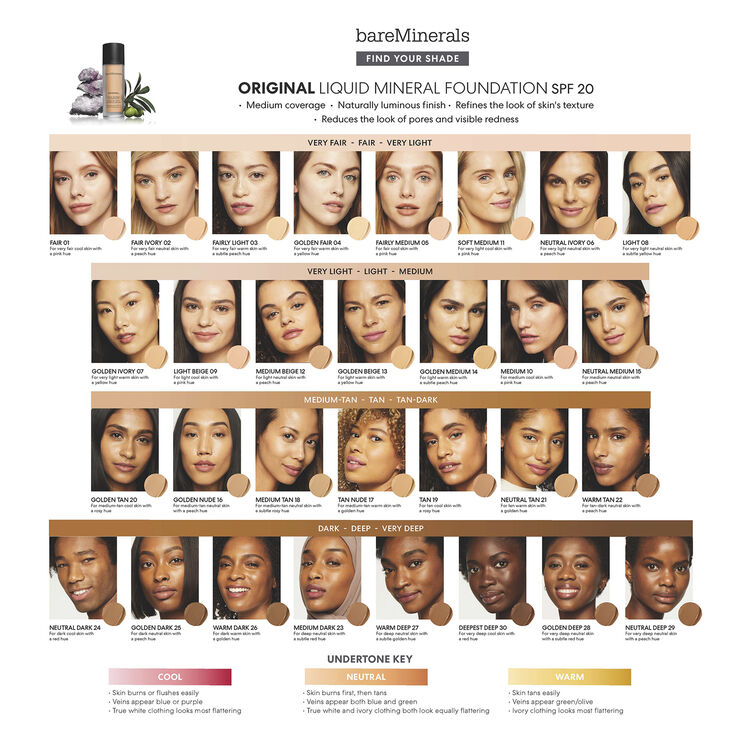 Bareminerals Original Liquid Mineral Foundation SPF 20 Fair 01