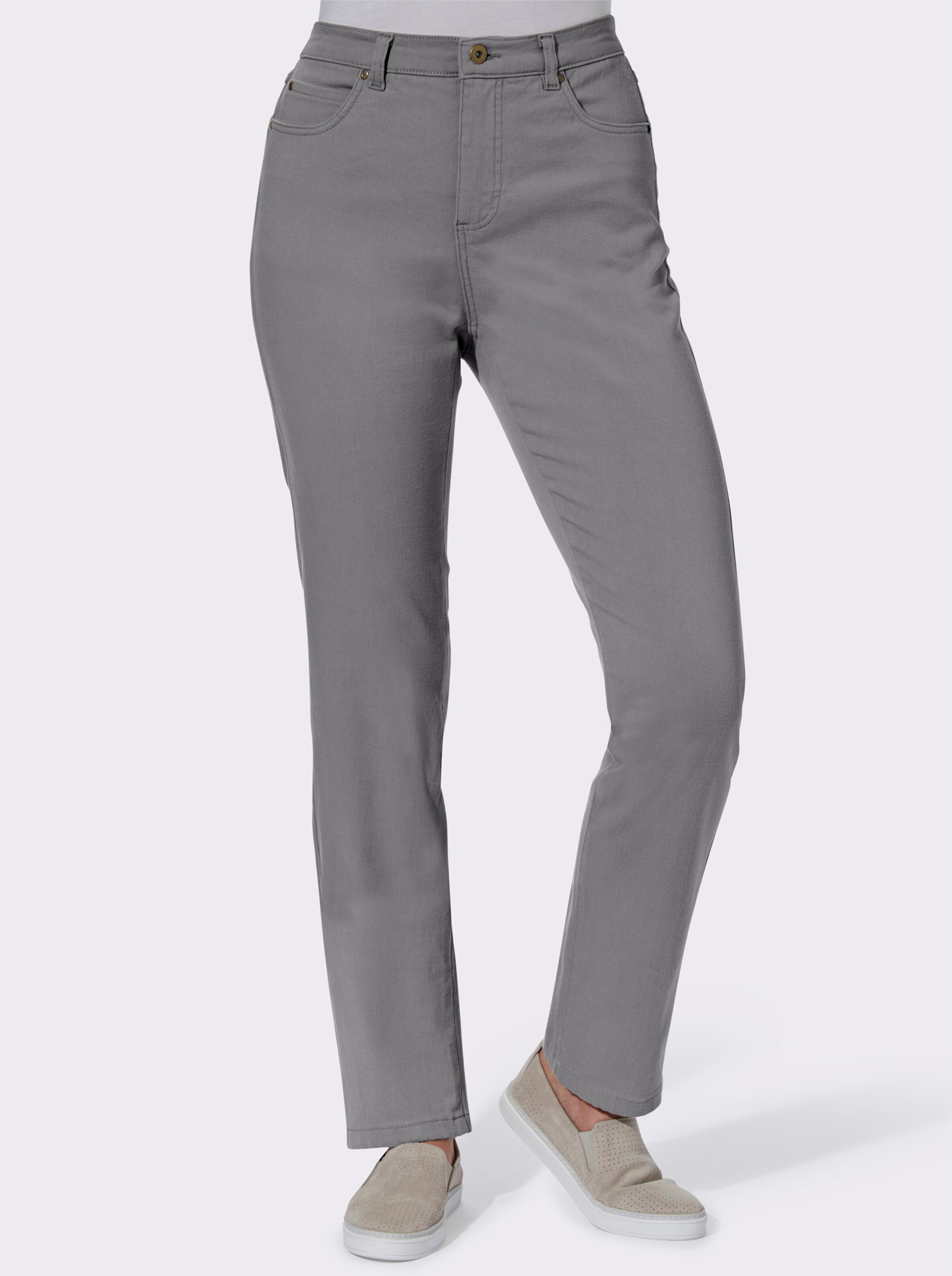 5-Pocket-Hose mit seitlichem Dehnbund