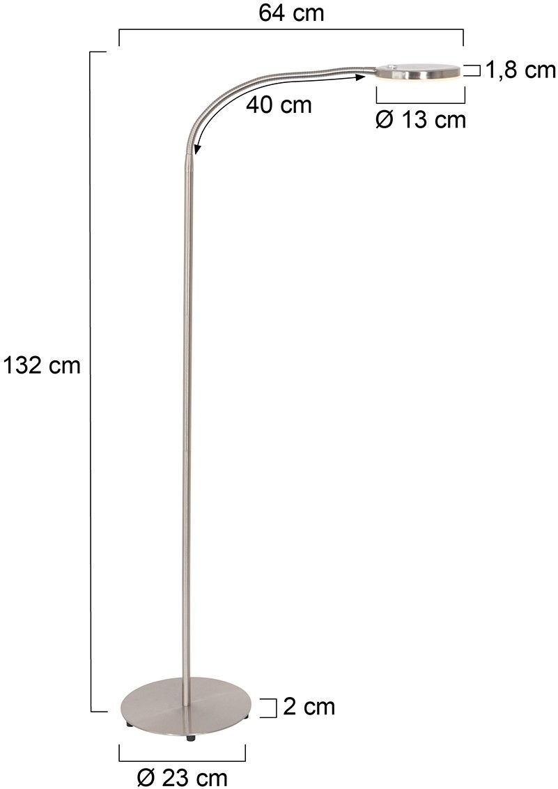 Vloerlamp 3351ST Platu Mexlite B23 x D64 cm