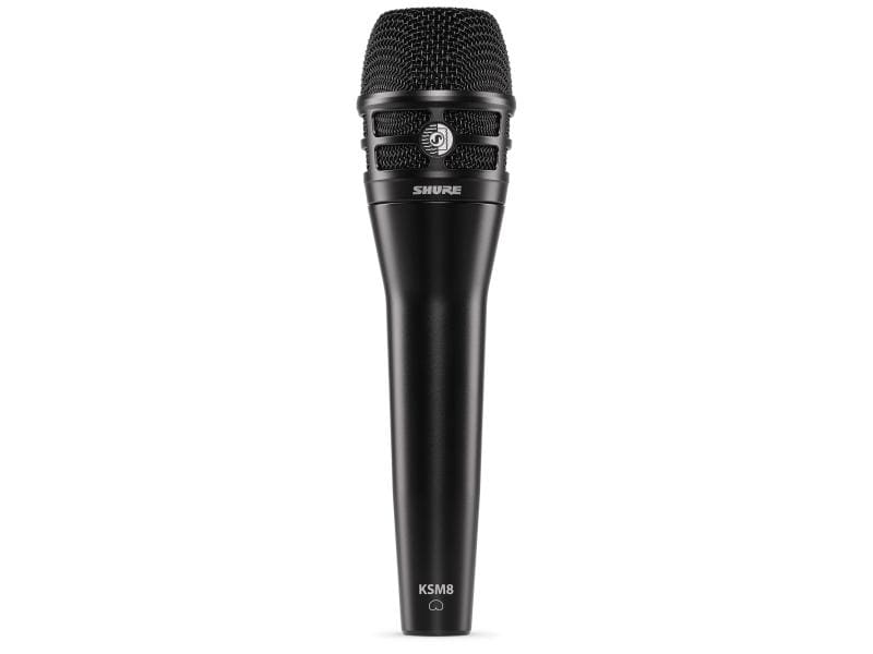 Shure Mikrofon KSM8 Schwarz Dynamisches Gesangsmikrofon mit zwei Membranen