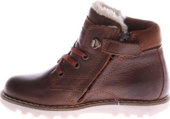 Pinocchio - P2125 - Enkelboots - Bruin - Leer - Rubber Zool