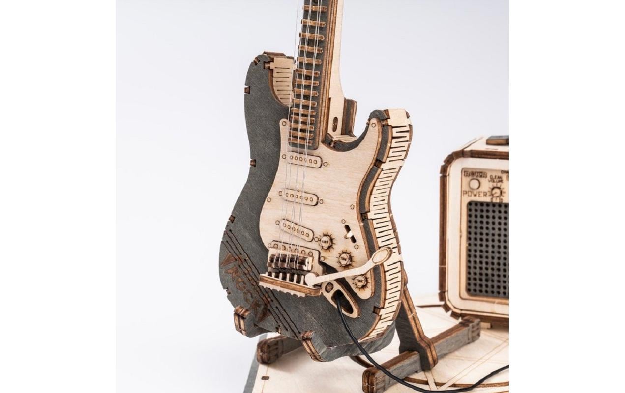 Bausatz E-GitarreE-Gitarre 3D Puzzle aus Holz