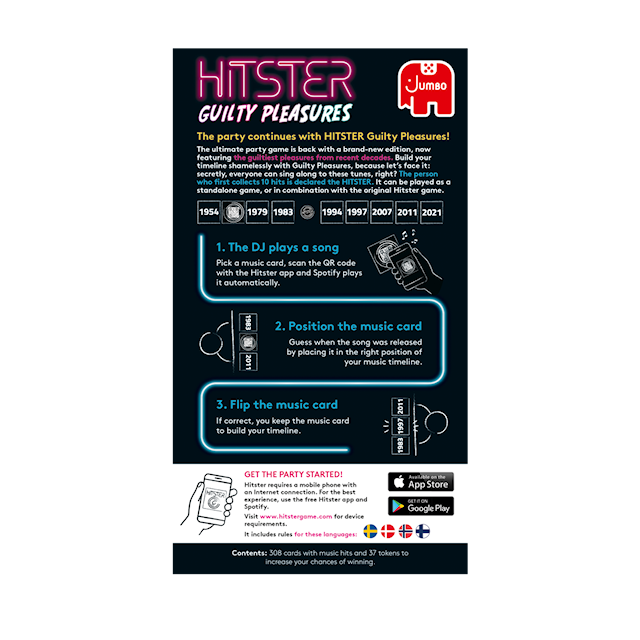 Hitster - Guilty Pleasures (SE/NO/FI)