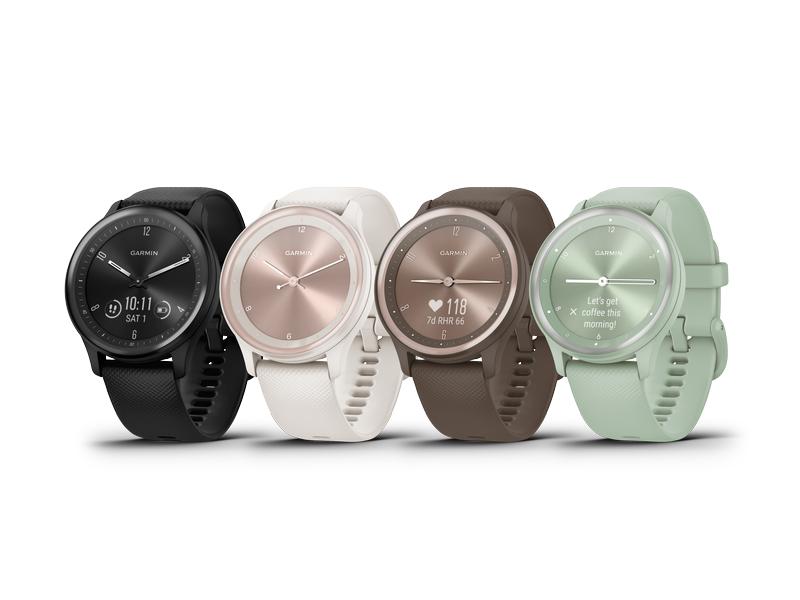 GARMIN Sportuhr Vivomove Sport Weiss/Gold Sportuhr