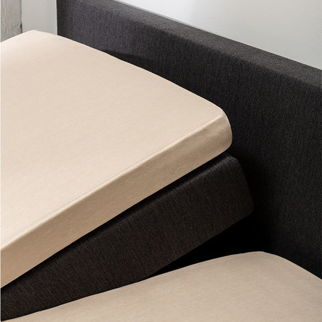 Hoeslaken Luna Stretch - Splittopper - 2-PACK