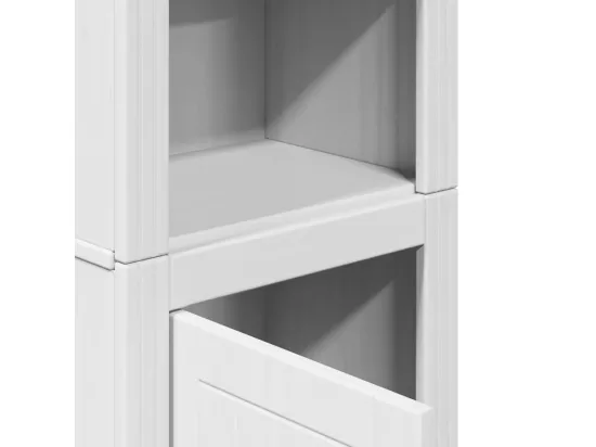 Armoire de salle de bain BODO blanc 44x30x160 cm