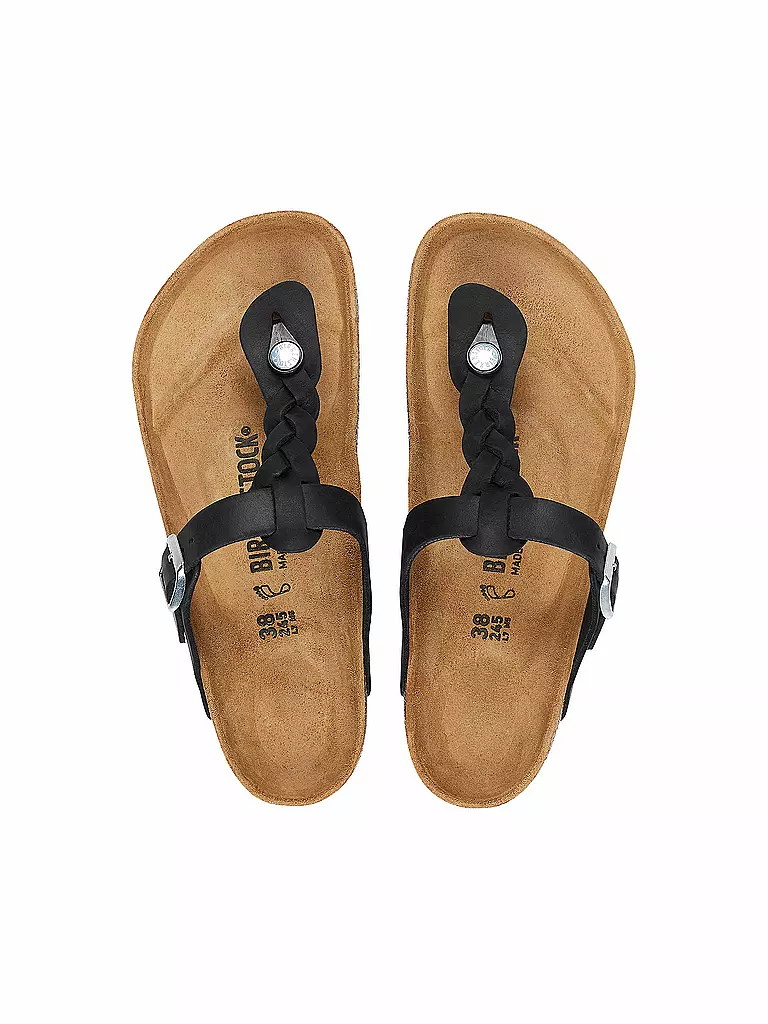 BIRKENSTOCK Sandalen GIZEH BRAIDED schwarz