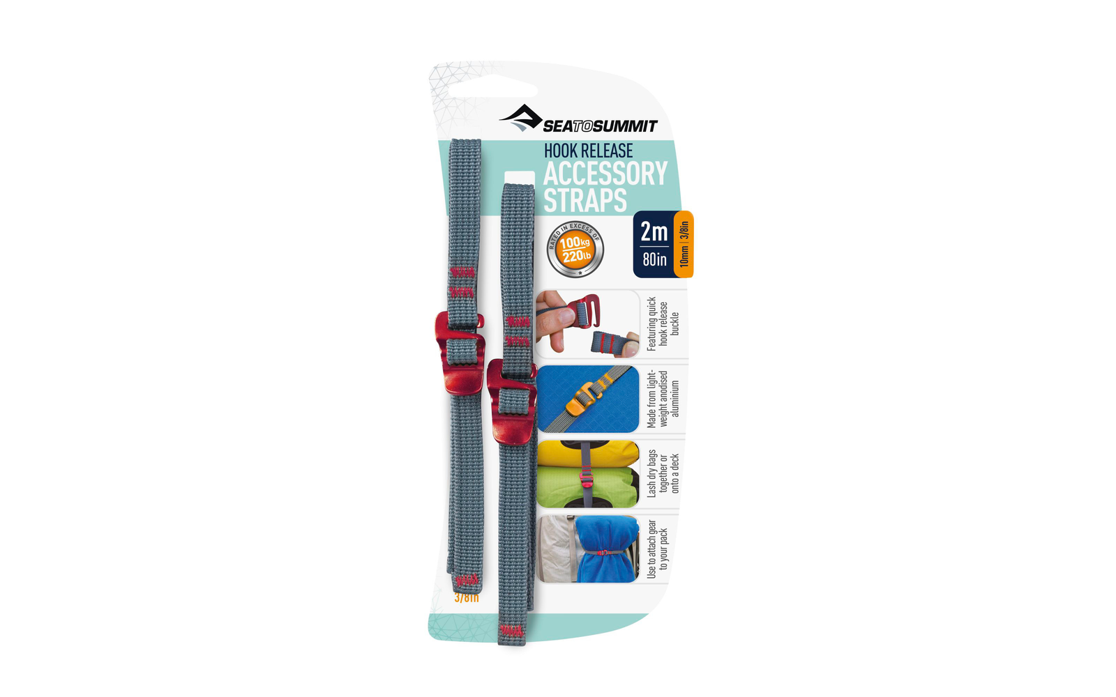 Sea to Summit Accessory Strap with Hook Buckle Spanngurt 10 mm