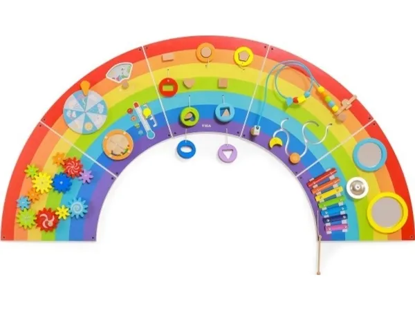Viga Toys VIGA sanse-manipulationsbræt i træ EDU Tecza FSC-certifikat