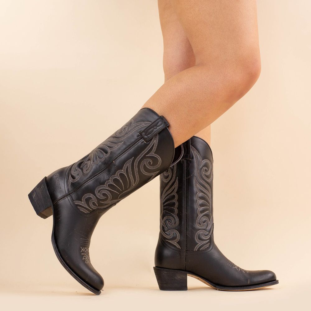 Sendra 11627 Raspado Negro Laarzen