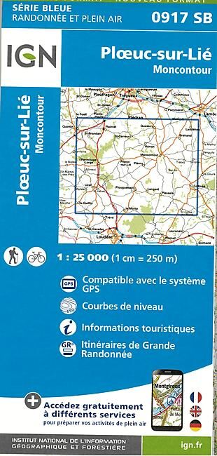 IGN - 0917 SB PLOUEC SUR LIE 1 25 000
