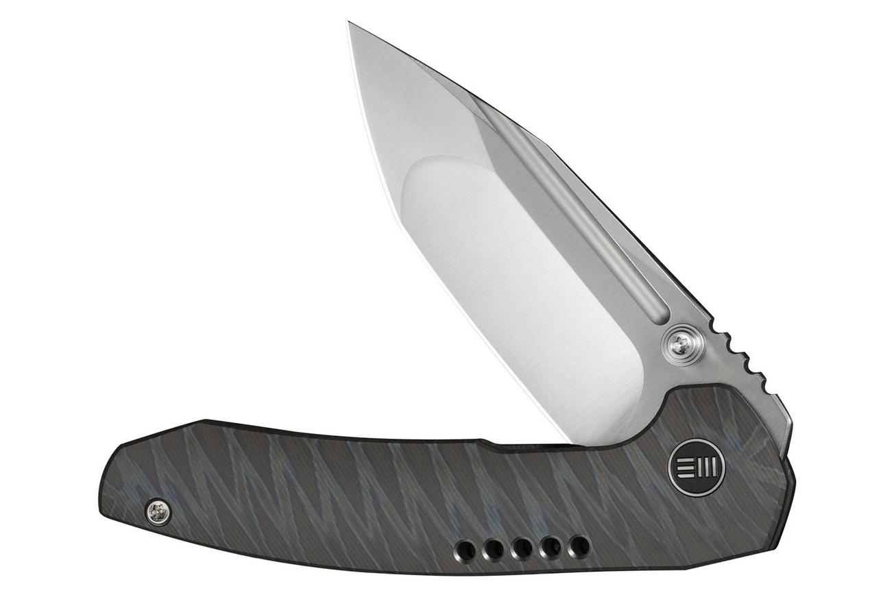 WE Knife Micro Trogon WE24043-3 Satin Böhler M390, Tiger Stripe Pattern Flamed Titanium, zakmes, Brian Brown design