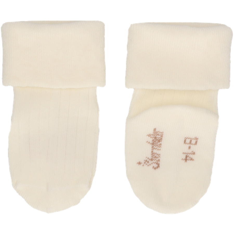 Sterntaler Baby-Socken DP Rippe ecru