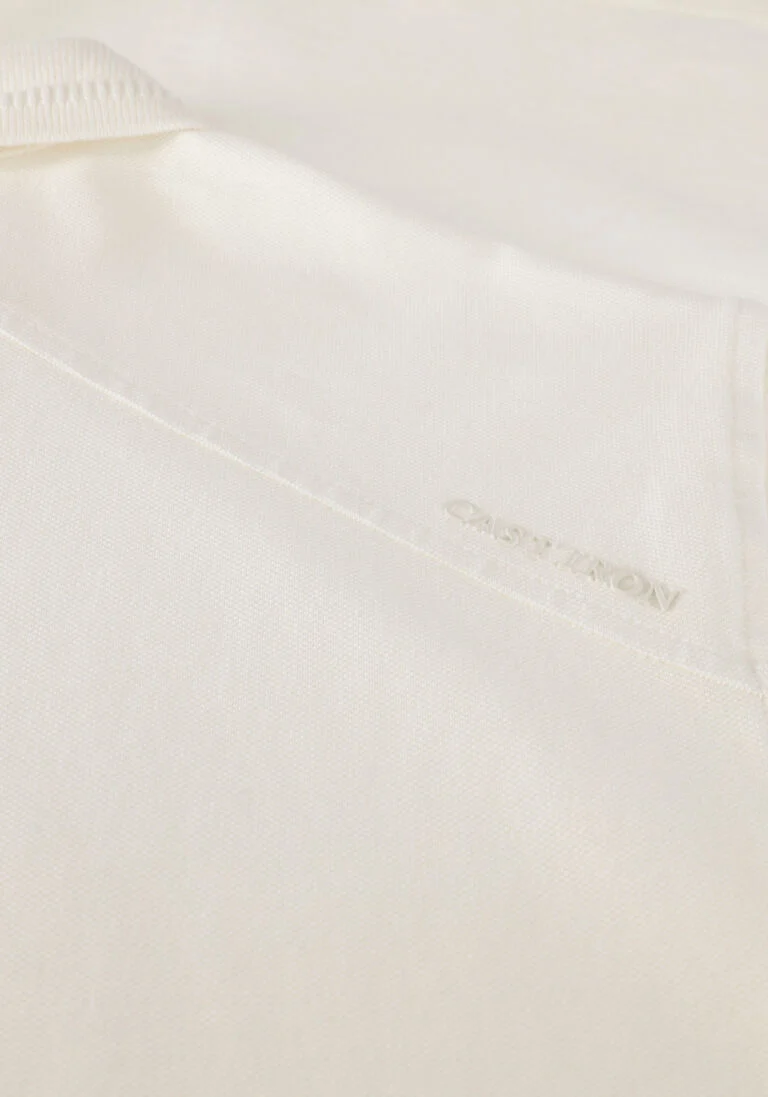 CAST IRON witte cast iron polo short sleeve polo organic cotton pique essential