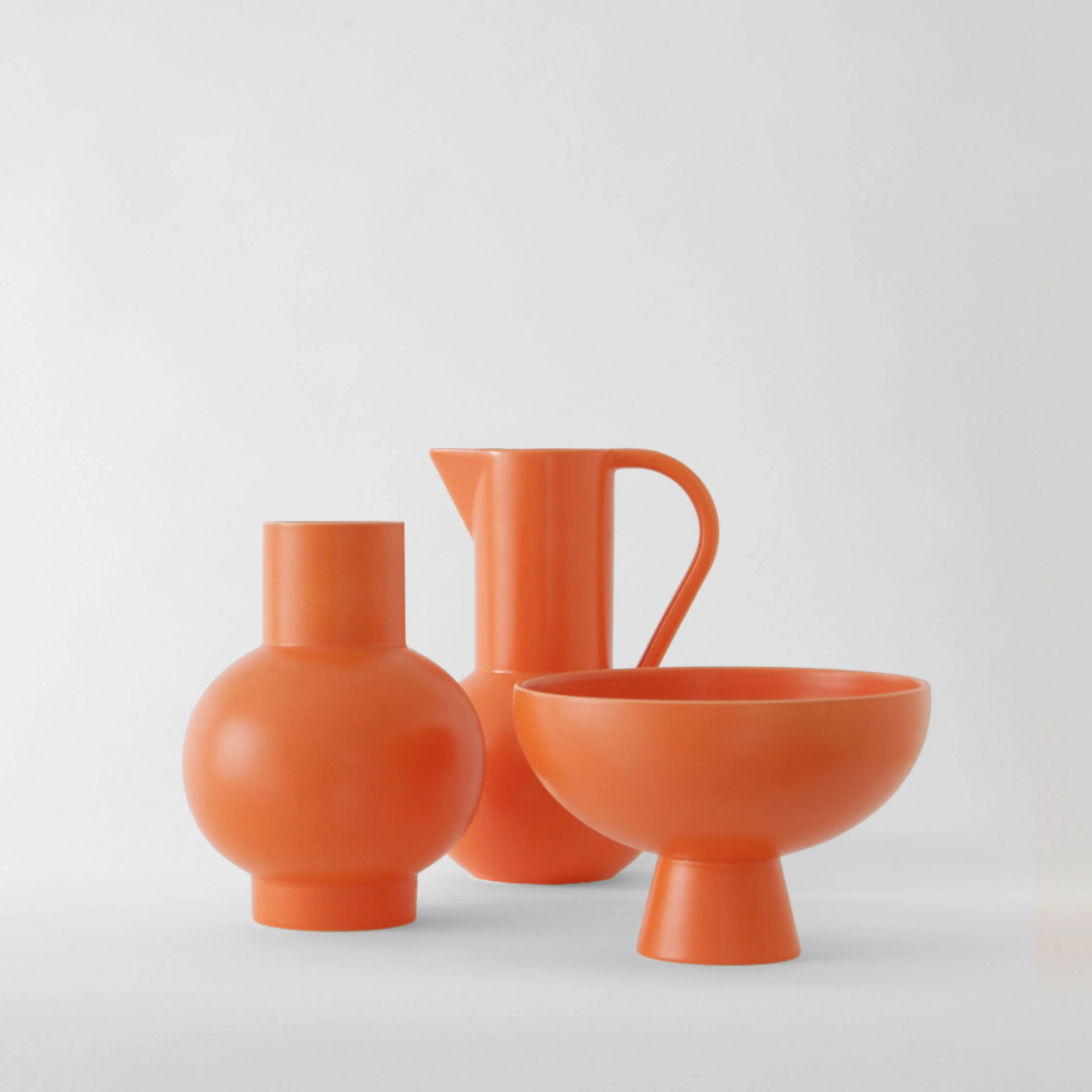 STRØM EXTRA LARGE - Vase céramique | Orange