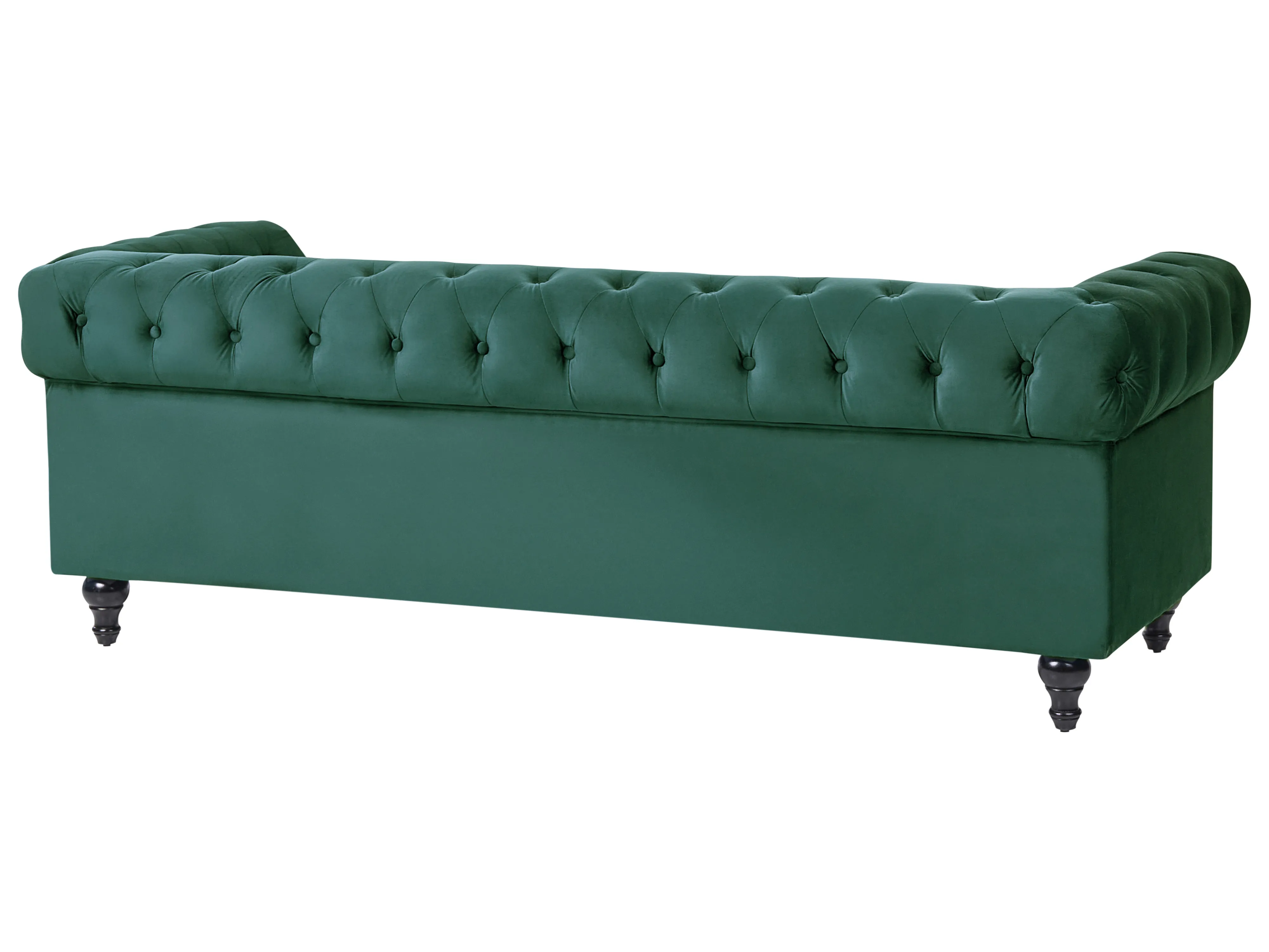 Bank 3-zits CHESTERFIELD Fluweel Smaragdgroen