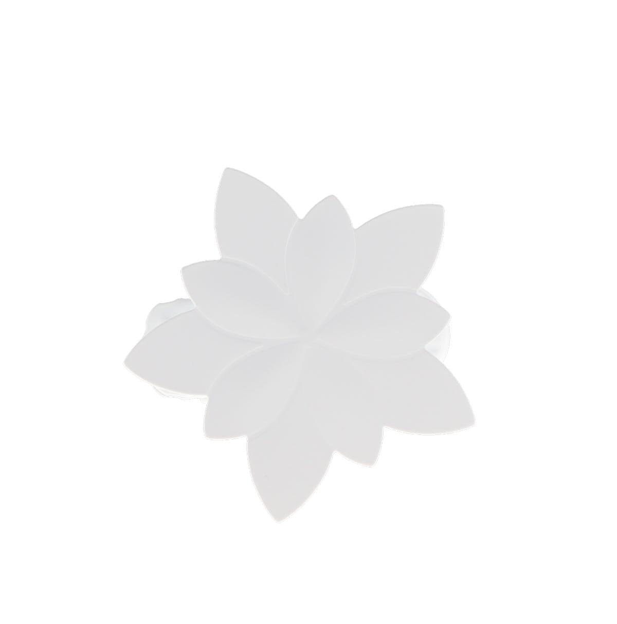 PINCES METAL PETIT MODELE NYMPHEAS BLANC MAT X2 PIECES