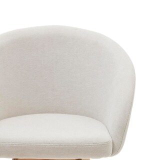 Kave Home Drehstuhl MARVIN beige/Buche massiv