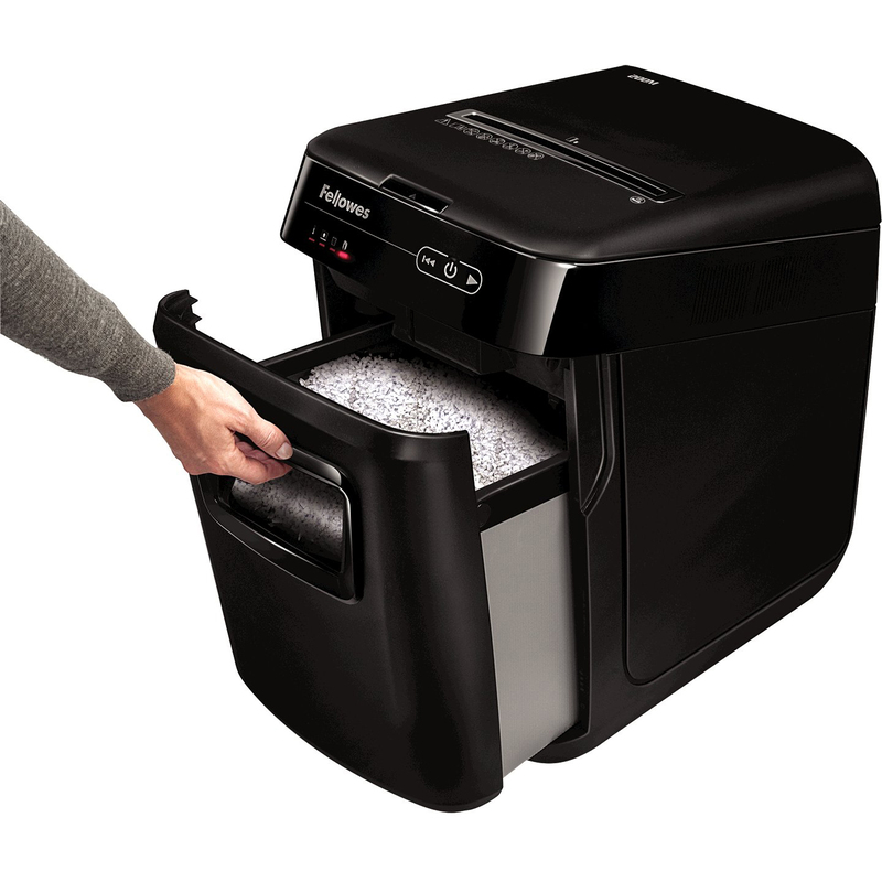 Fellowes Aktenvernichter AutoMax™ 200M Autofeed, Mikropartikelschnitt, 2 x 14 mm